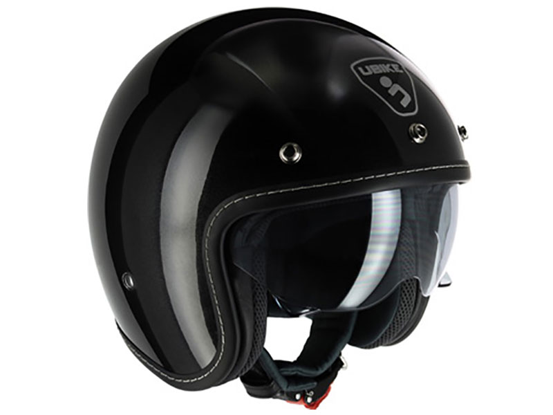 Casco Jet Challenge Retro Negro